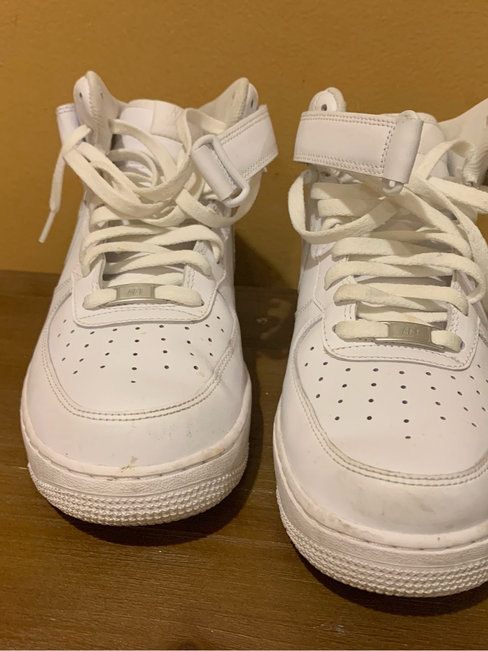 Nike White High-Top Athletic Sneakers with Ankle Strap